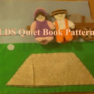 Pioneer Quiet Book Pattern - Church Quiet Book Patterns - Pioneer Children Sang as They Walked