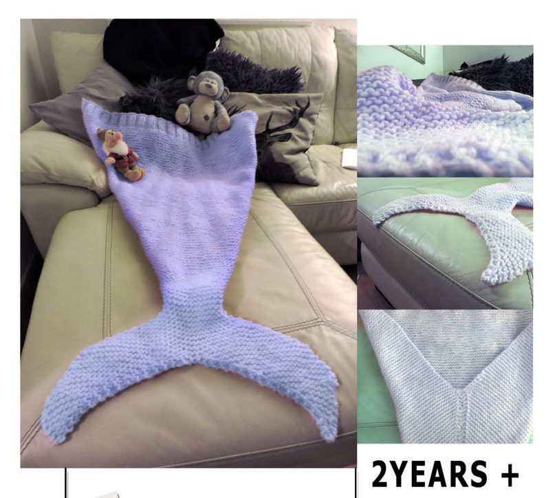 Mermaid Blanket Knitting PATTERN QUICK and EASY Etsy