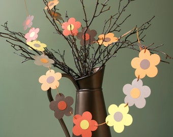 Mi 'Me encanta el otoño' flores Bunting / Otoño Flores Guirnalda / Guirnalda de Acción de Gracias / Boda de Otoño / Boda de Otoño / Estandarte de la Flor