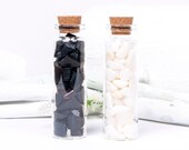 Stone glass set black white, drum stones minerals chips stone blends, home decoration reiki, craft material, tumble stone