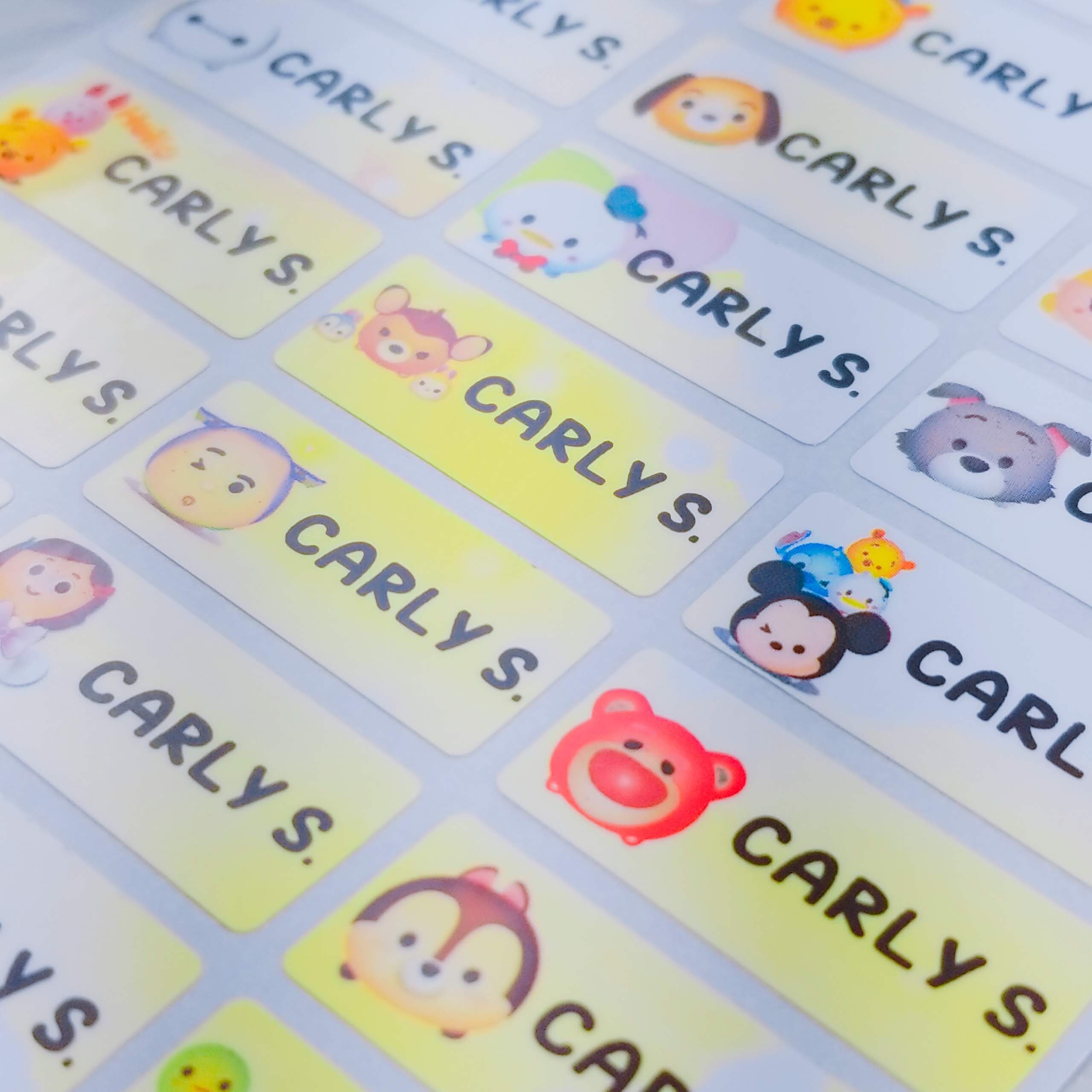 name sticker label daycare