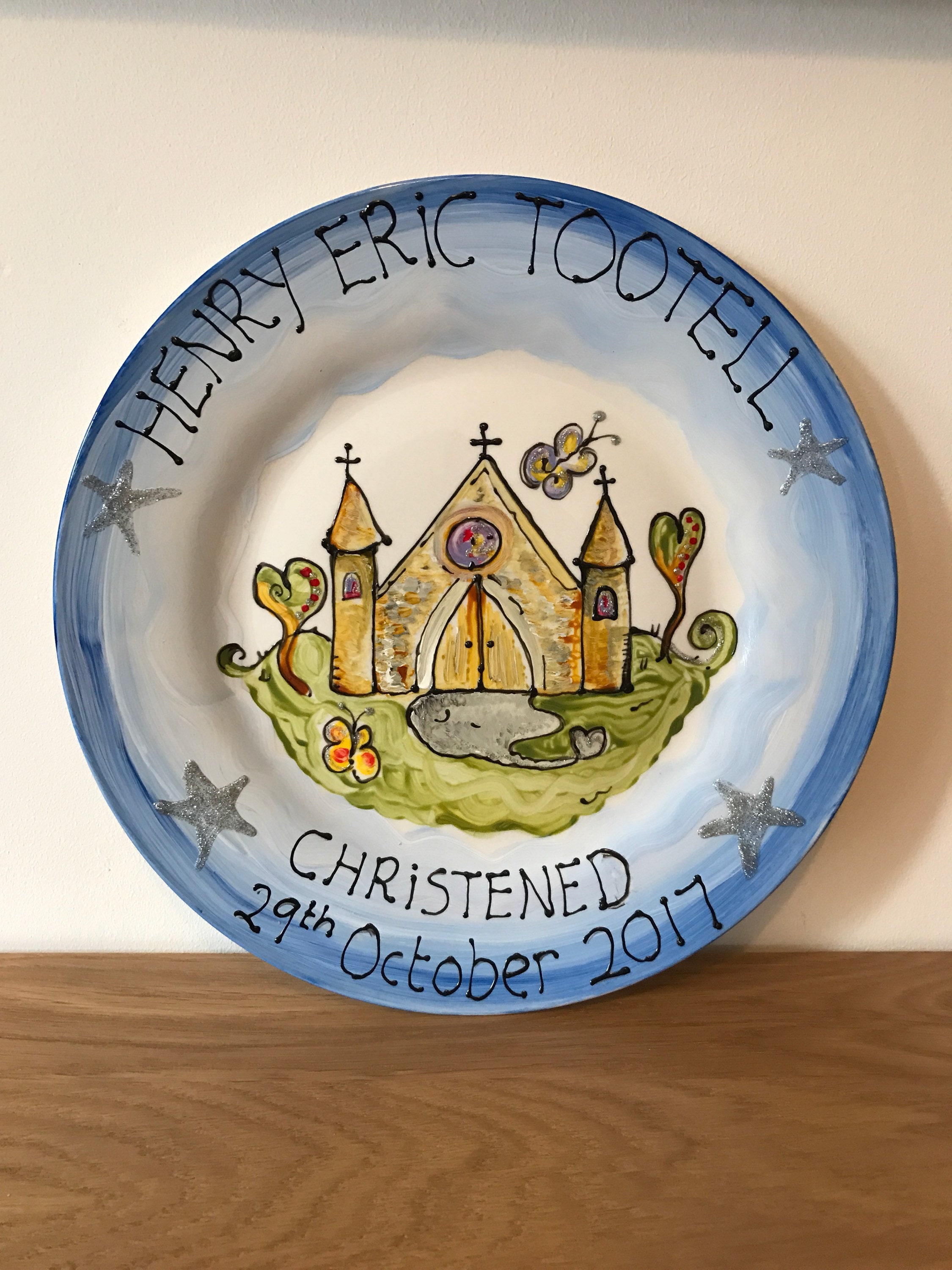 Christening Plate Etsy