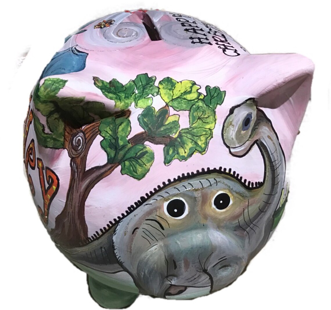 Dinosaur Piggy Bank Etsy