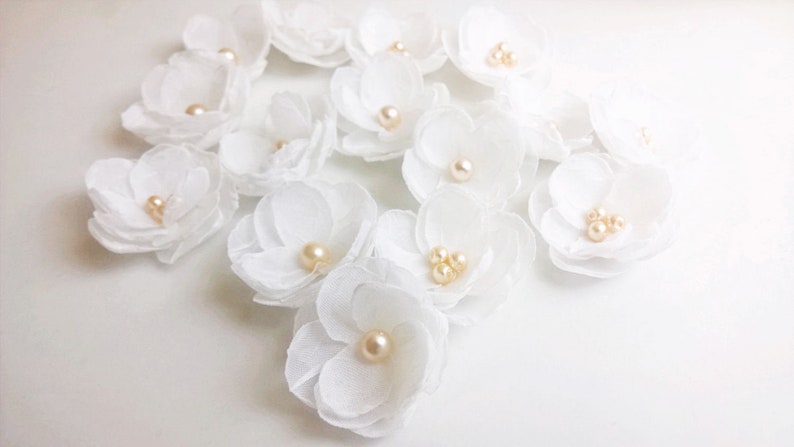 hair flower brooch