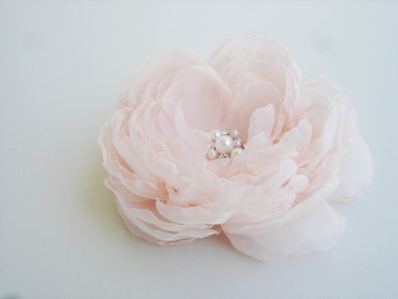 fabric flower brooch pin