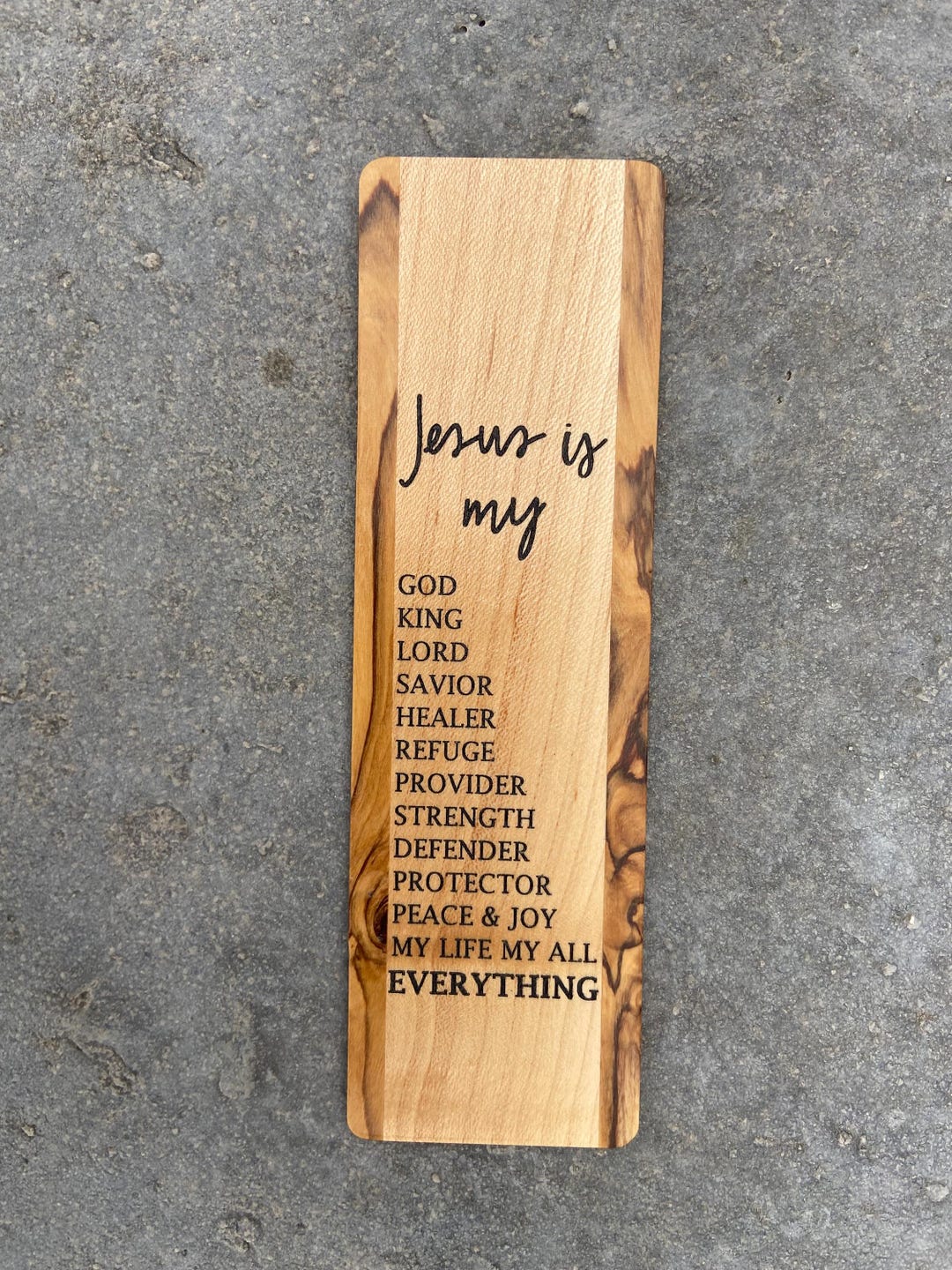 Savior Script Jesus is My God, King, Lord, Savior Healer,……everything Script, Maple ...