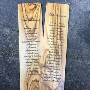 Old and New Testament Olivewood Bookmark
