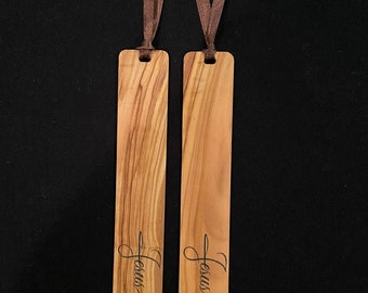 Narrow Olive Wood Bookmark Special Sale