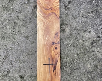 Christian Cross Olivewood Bookmark