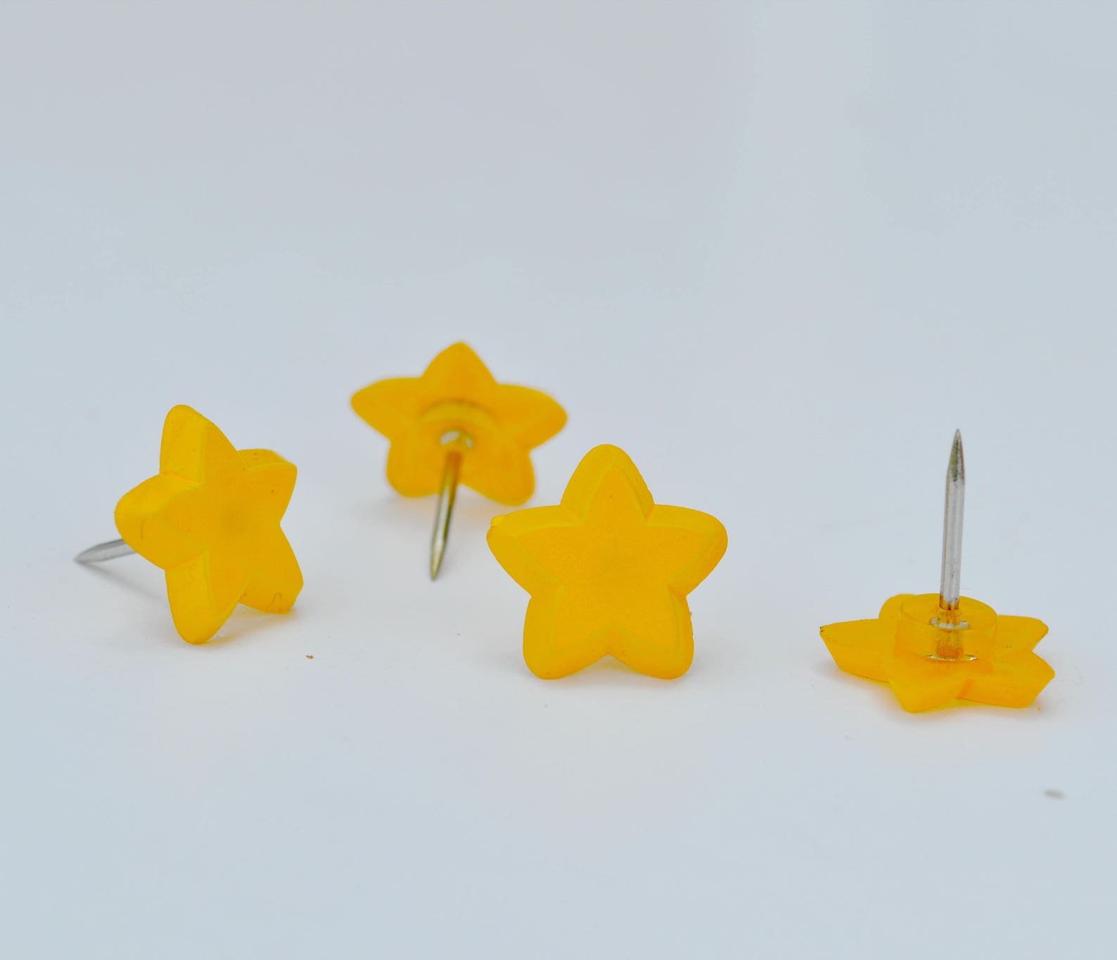 Star Push Pins Set of 5 Shaped Thumb Tacks for Travel Cork Etsy