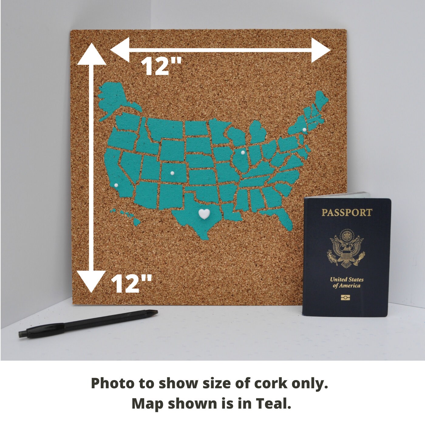 Push Pin Cork Travel Map of the - Il Fullxfull.2610320938 Lzfx 