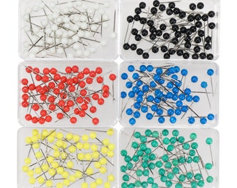 Round Map Pins / Push Pins / Round Tacks (Set of 50 or 100)