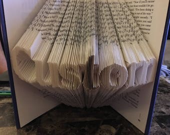 folded book art etsy