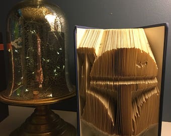 Boba Fett, Bounty Hunter - Book Folding Pattern - 247 folds - Easier than it looks! Full tutorial included - Instant Download