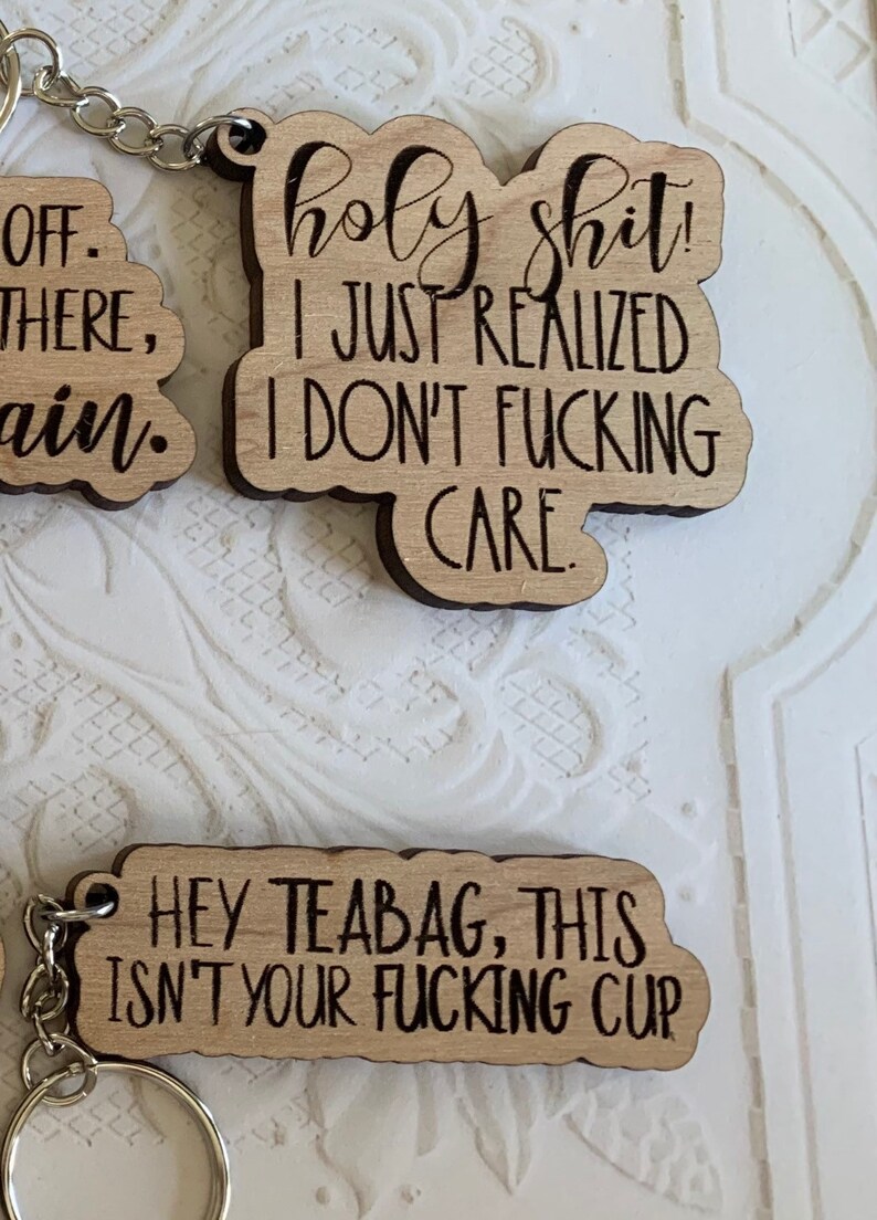 Inappropriate Keychains, Adult Humour, Snarky Keychain, Funny Keychain ...