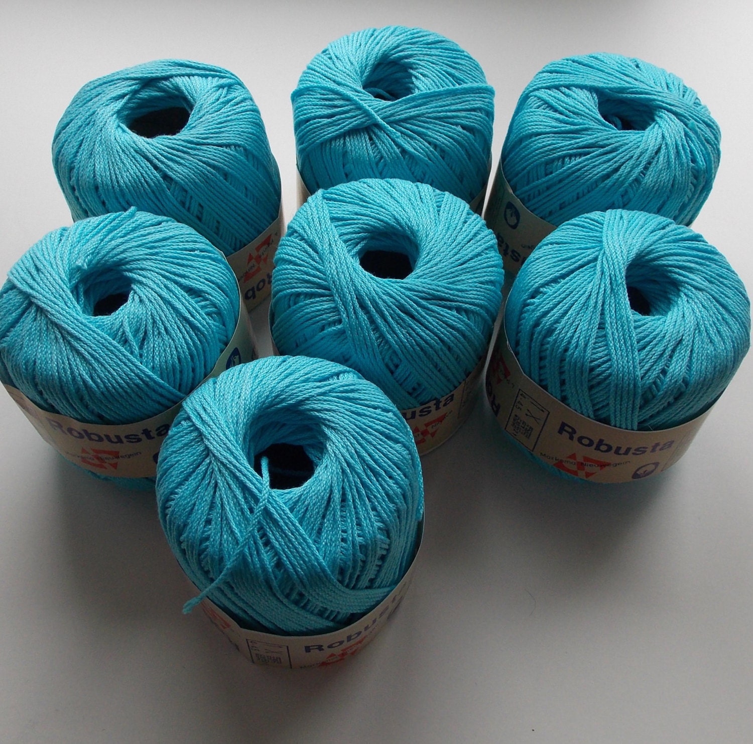 Aqua yarn cotton yarn turquoise yarn blue yarn teal yarn Etsy