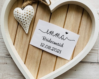 1x Name / Datum / Rolle, Hochzeit Kleiderbügel Aufkleber, Name / Datum / Rolle, personalisierte Aufkleber, Braut Party Kleiderbügel Abziehbilder, Groomsmen Kleiderbügel Abziehbilder