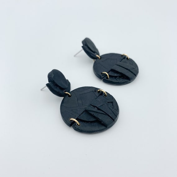 Geometric polymer clay deals earrings