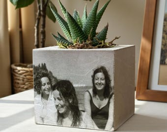 Custom Photo Planter | Personalized Photo Gift