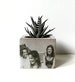 Custom Photo On Concrete Planter, Personalized Gifts For Mom, Succulent Pots, Gift For Her, personalized family portrait, Anniversary Gift 