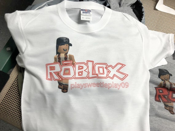 Roblox Shirt Custom Printed Roblox Tee Your Character And Etsy - roblox clothes codes included bea