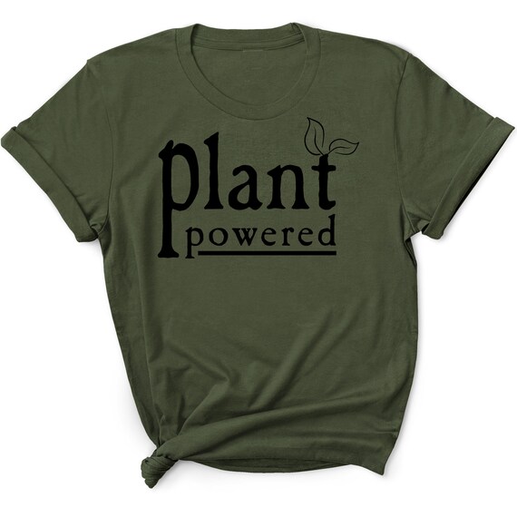 Plant Powered shirt Veggies shirt Vegan shirt vegetarian | Etsy