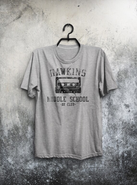 Hawkins Middle School Stranger Things Shirt Hawkins Av Etsy