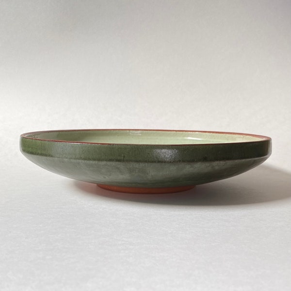 Ceramic Serving Plate, Wheel-Thrown Platter, Handmade Pottery