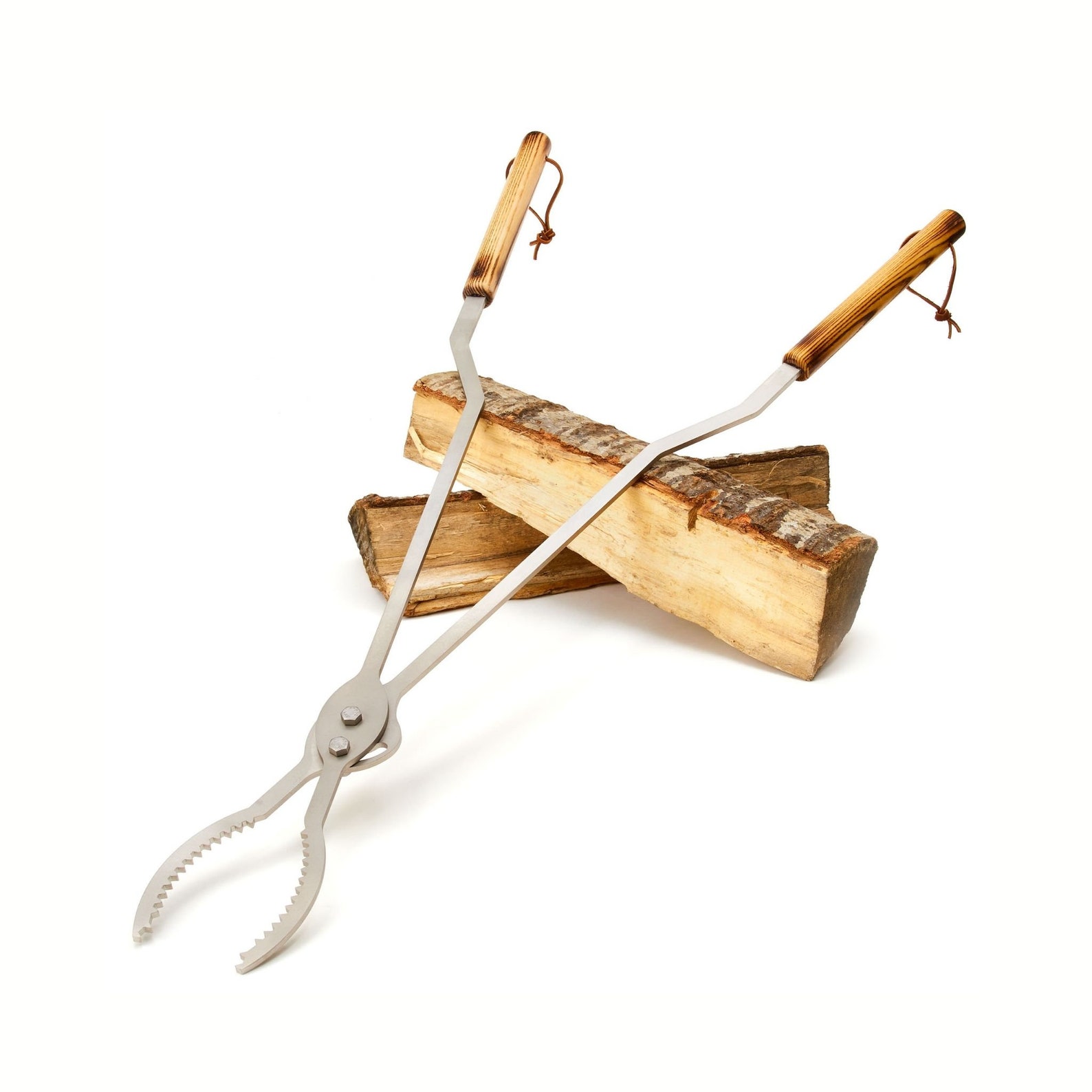 Fire Tongs Stainless Steel Campfire Tongs Log Turner Etsy