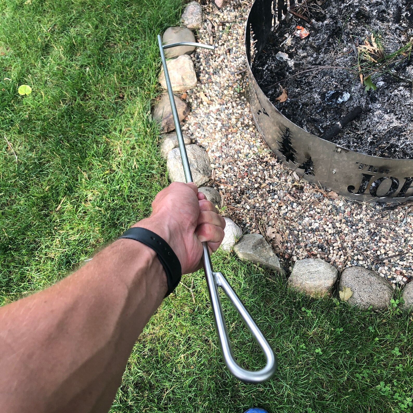 Stainless Steel Campfire Poker Fire Poker Outdoor Fire Etsy