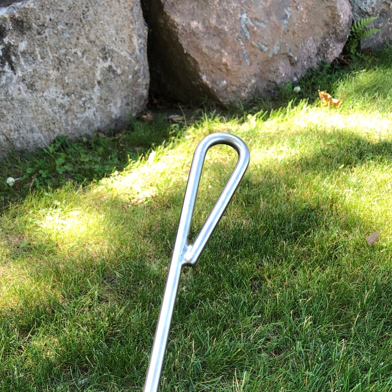 Heavy Duty Stainless Steel Campfire Poker Fire Poker Etsy
