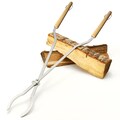 Fire Pit Tongs - Stainless Steel Log Turner - 36" or 42" - Campfire Bay