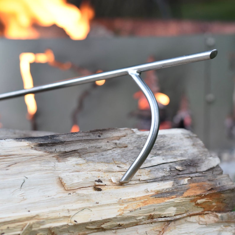Stainless Steel Campfire Poker Fire Poker Outdoor Fire Etsy