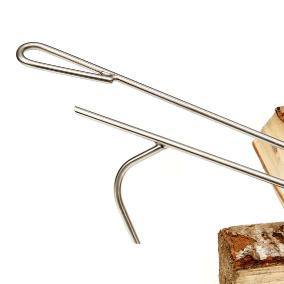 Stainless Steel Campfire Poker Fire Poker Outdoor Fire Etsy