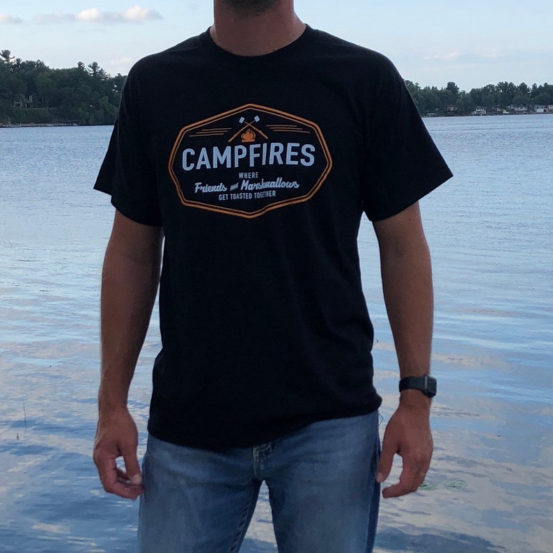 Camping shirt Funny Camping Shirts Lets Get Toasted Shirt Campfire Bay image 1