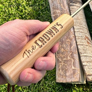 Personalized Roasting Sticks - Custom Roasting Forks - Heavy Duty and Stainless Steel - Campfire Bay