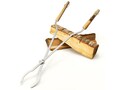 Personalized Fire Pit Tongs – Stainless Steel Log Grabber – 36″ & 42″ Options – Made in the USA