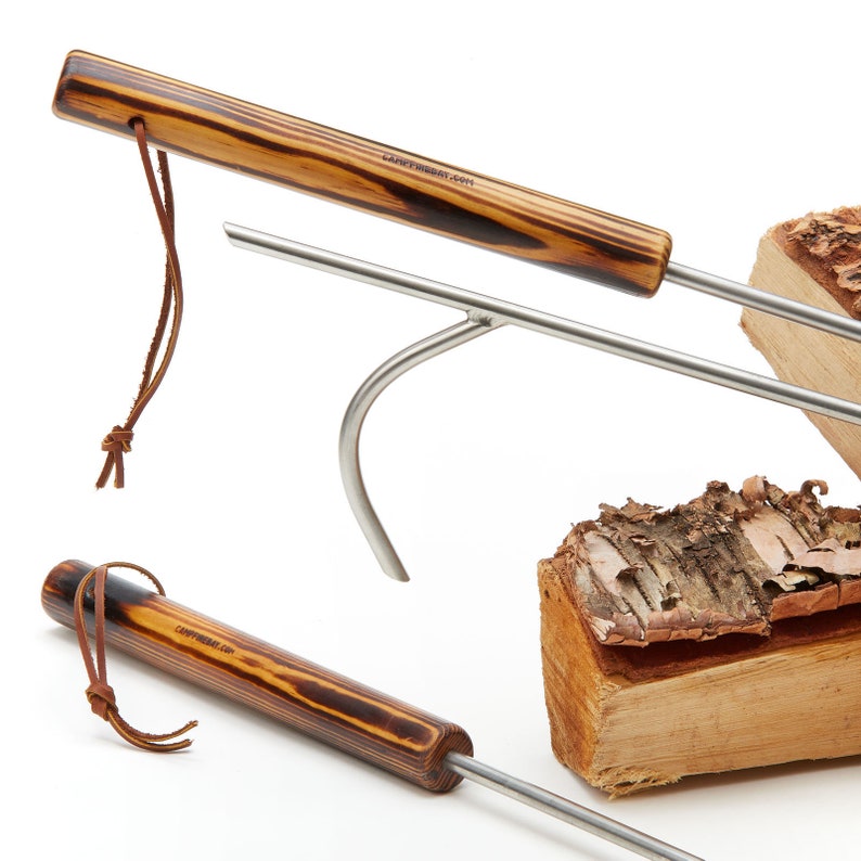 Fire Poker Stainless Steel Fire Pit Poker Fire Pit Tools Etsy