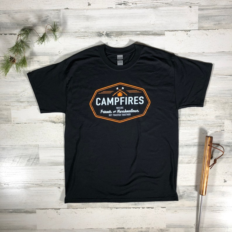 Camping shirt Funny Camping Shirts Lets Get Toasted Shirt Campfire Bay image 3