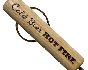 Cold Beer Hot Fire - Stainless Steel Roasting Sticks - Roasting Forks - Campfire Bay