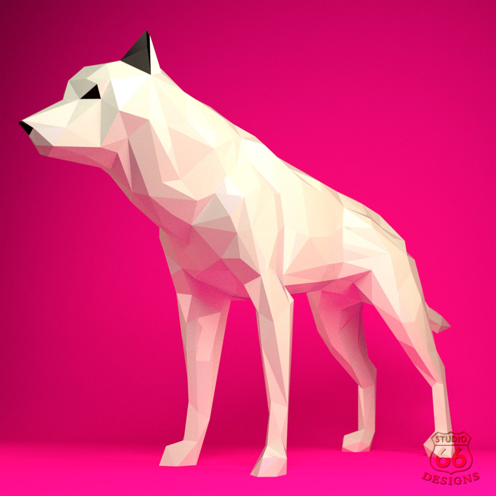 Papercraft Wolf Paper Wolf Game of Thrones Direwolf DIY Etsy