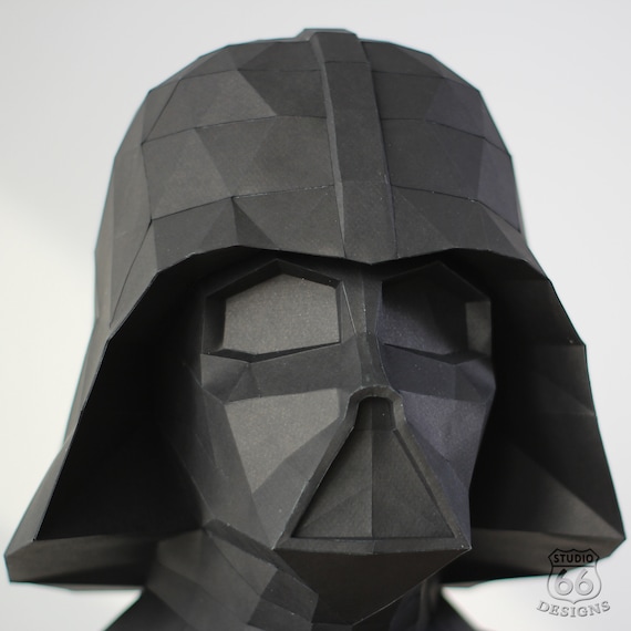 Papercraft Star Wars Make Your Own Darth Vader Statue Papercraft Darth Vader Paper Statue Home Decor 3d Papercraft Diy Pdf Pattern