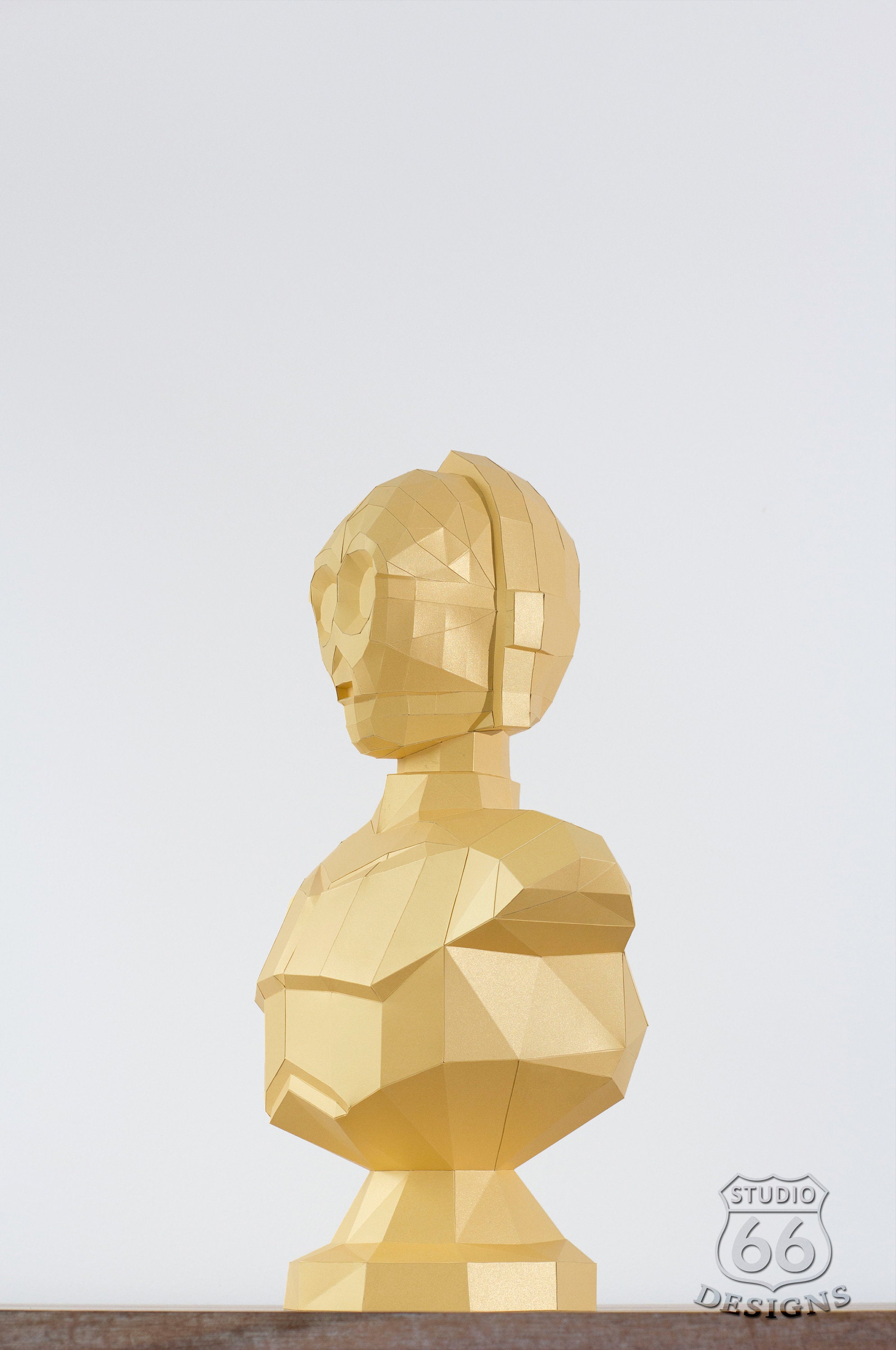 Papercraft Star Wars Make Your Own C3po Statue Paperc vrogue.co