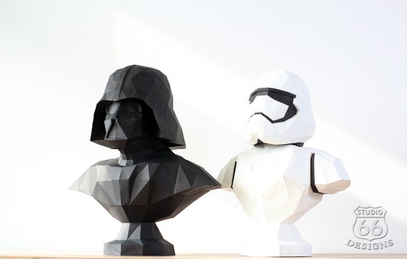 スターウォーズ ストームトルーパー像、3D ペーパークラフト ストーム 
