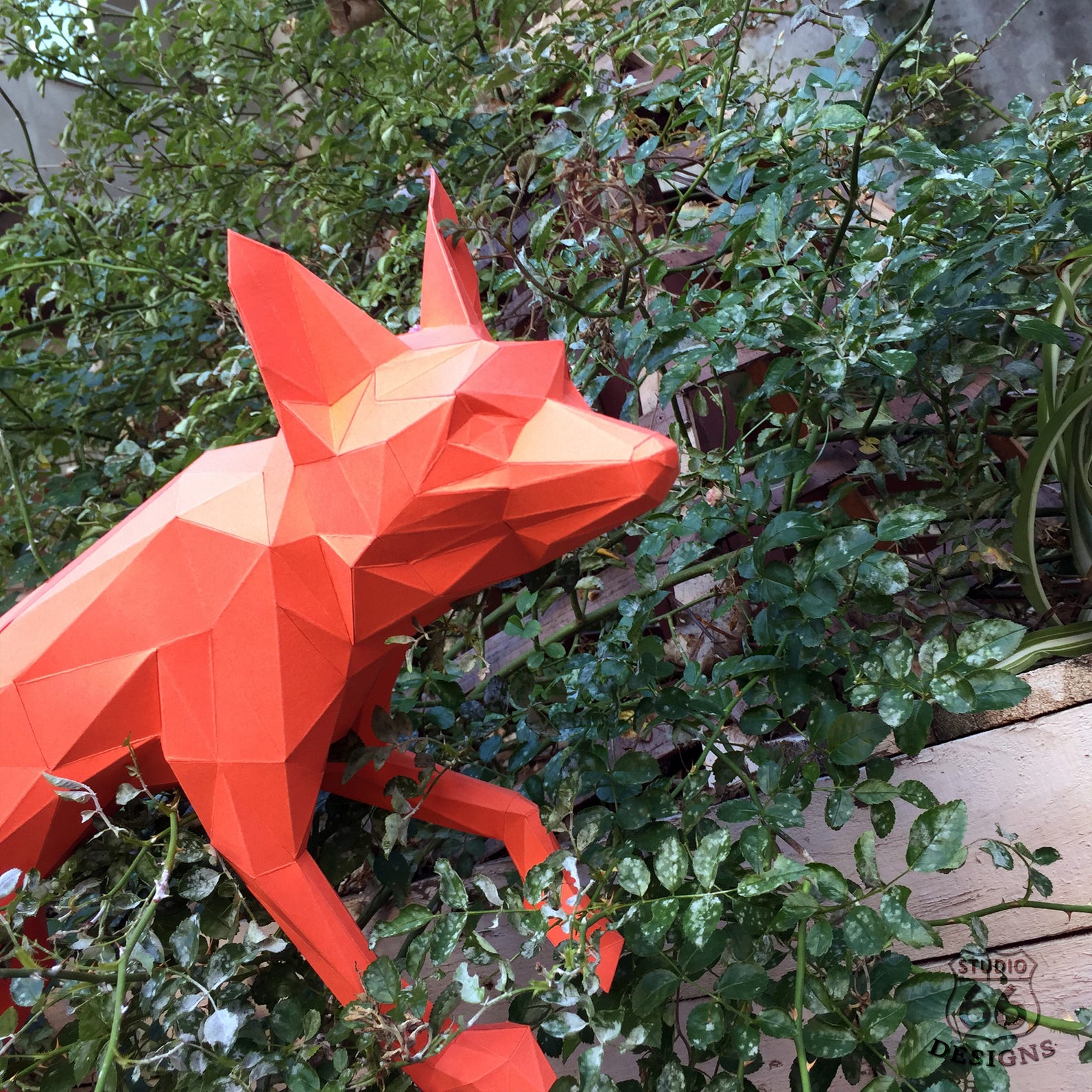 DIY Fox Papercraft Red Fox Fox Tail Fox and Dogs Fox Etsy