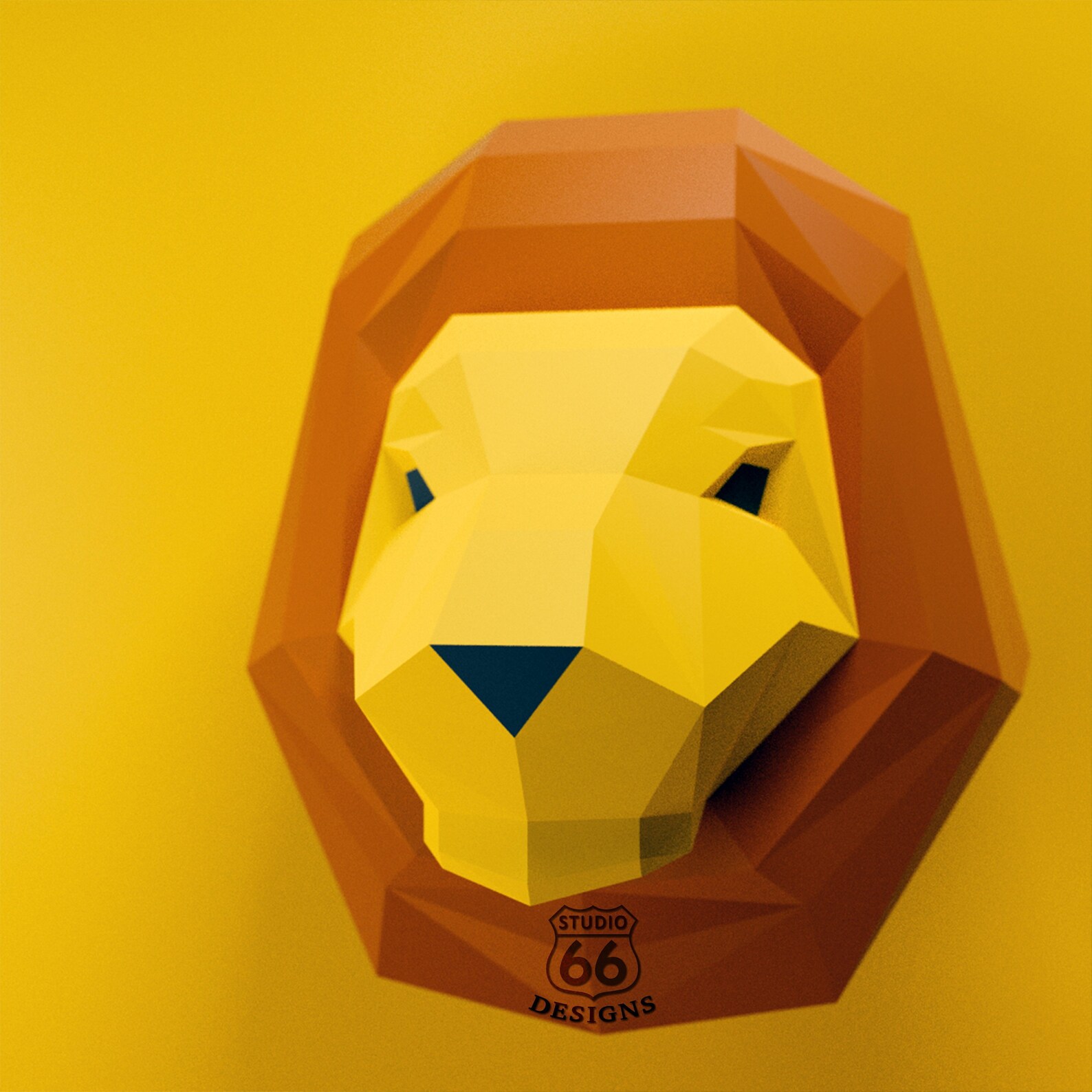 Papercraft Lion 3D Papercraft Lion King Paper Lion Animal Etsy UK