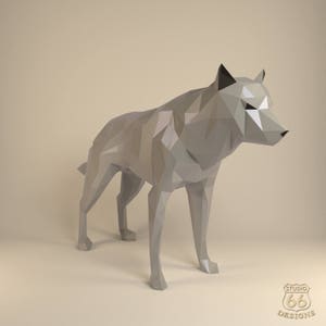 Papercraft Wolf Paper Wolf Game of Thrones Direwolf DIY - Etsy