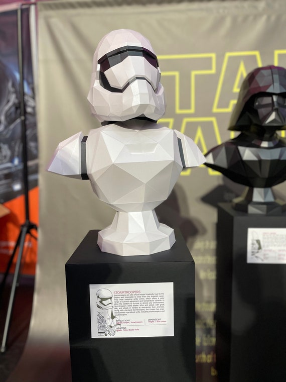 スターウォーズ ストームトルーパー像、3D ペーパークラフト ストーム 