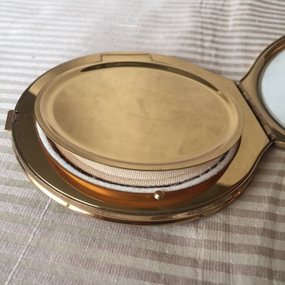 Wadsworth Gold Compact, Vintage Powder Compact, D… - image 5