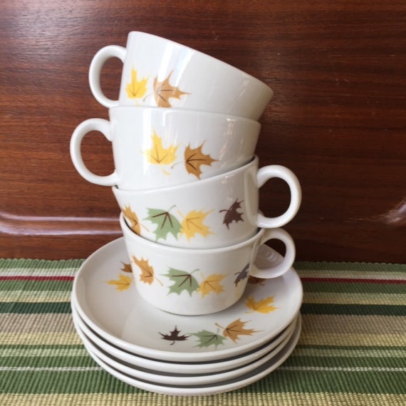 6 made 19581969 Vintage Franciscan Indian Summer Salad plates Kitchen